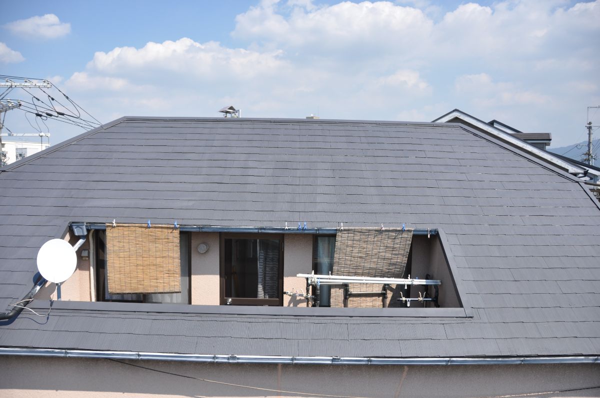 外壁補修工事　屋根塗装工事　熱交換塗料　施工後