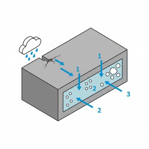 エフロレッセンス コンクリート劣化 防水工事 大阪