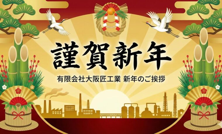 大阪　防水工事　雨漏り　謹賀新年